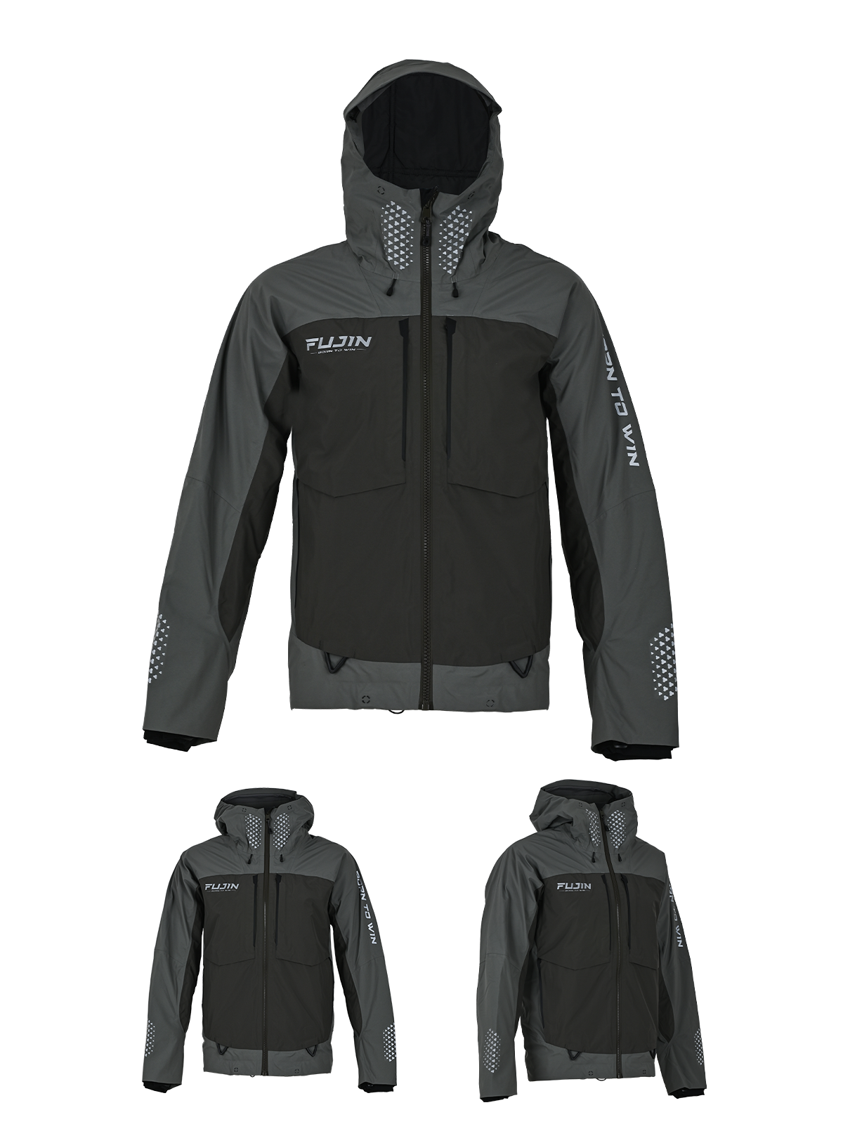 Fujin Bigsea Offshore Jacket Grey Khaki